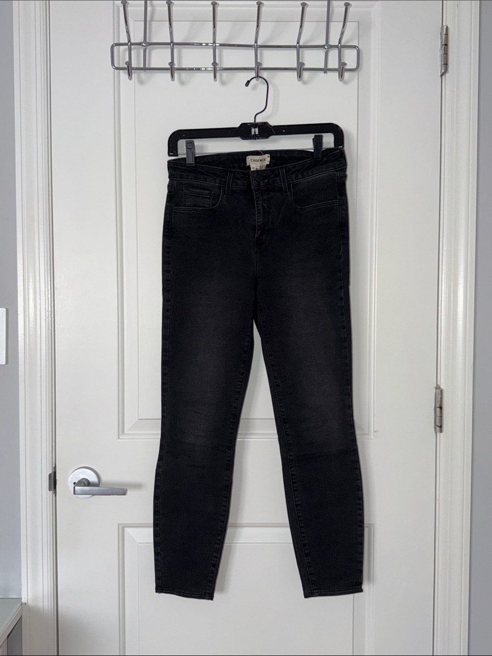 L’AGENCE Black High-Rise Skinny Jeans